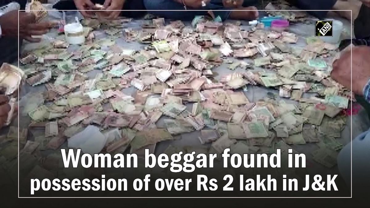 Woman beggar found in possession of over Rs 2 lakh in J&K