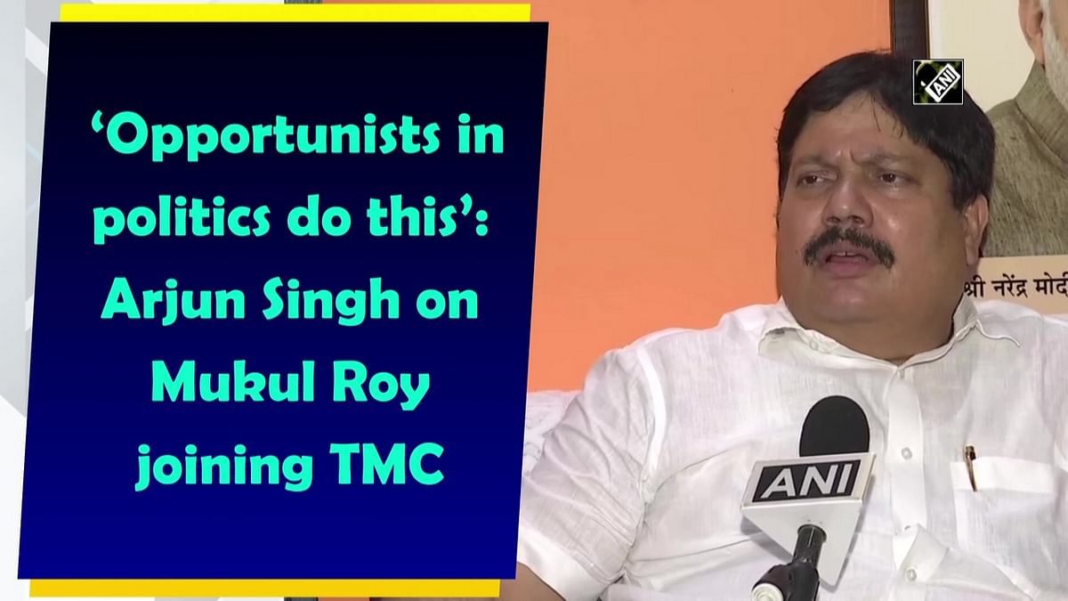 Opportunists in politics do this: Arjun Singh on Mukul Roy joining TMC