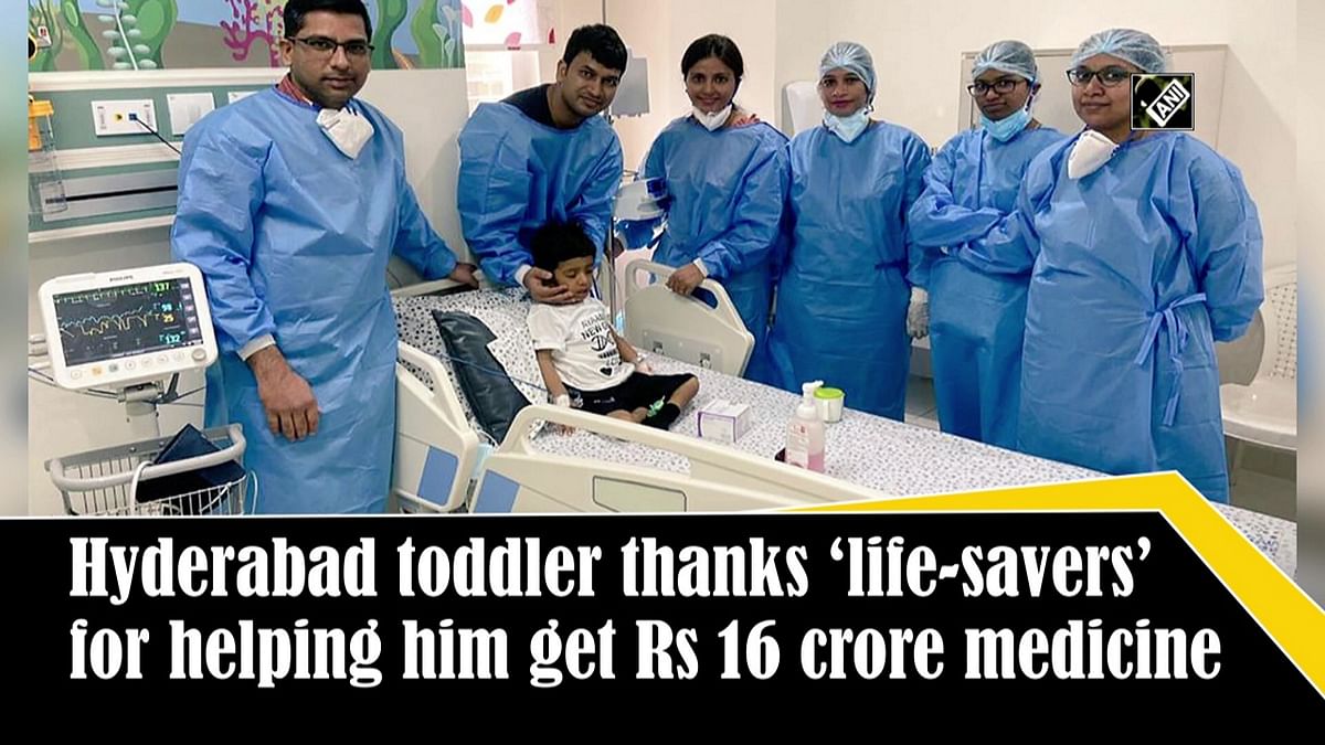 Hyderabad toddler thanks ‘life-savers’ for helping him get Rs 16 crore medicine