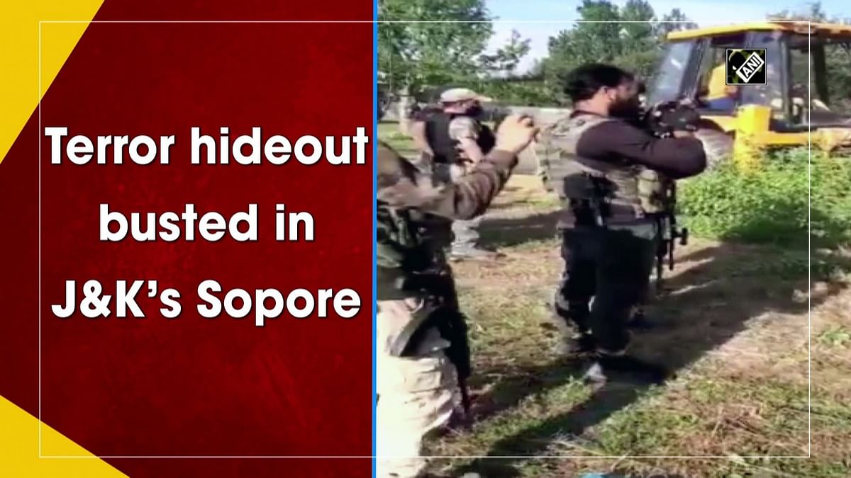 Terrorist hideout busted in J&K’s Sopore