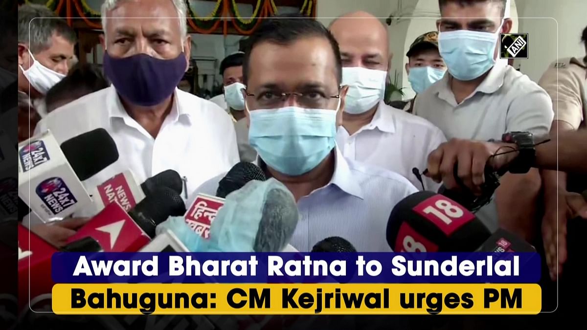 Award Bharat Ratna to Sunderlal Bahuguna: Arvind Kejriwal urges PM Modi