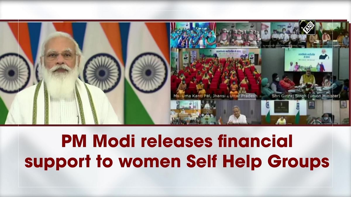 PM Modi releases financial support to women Self Help Groups