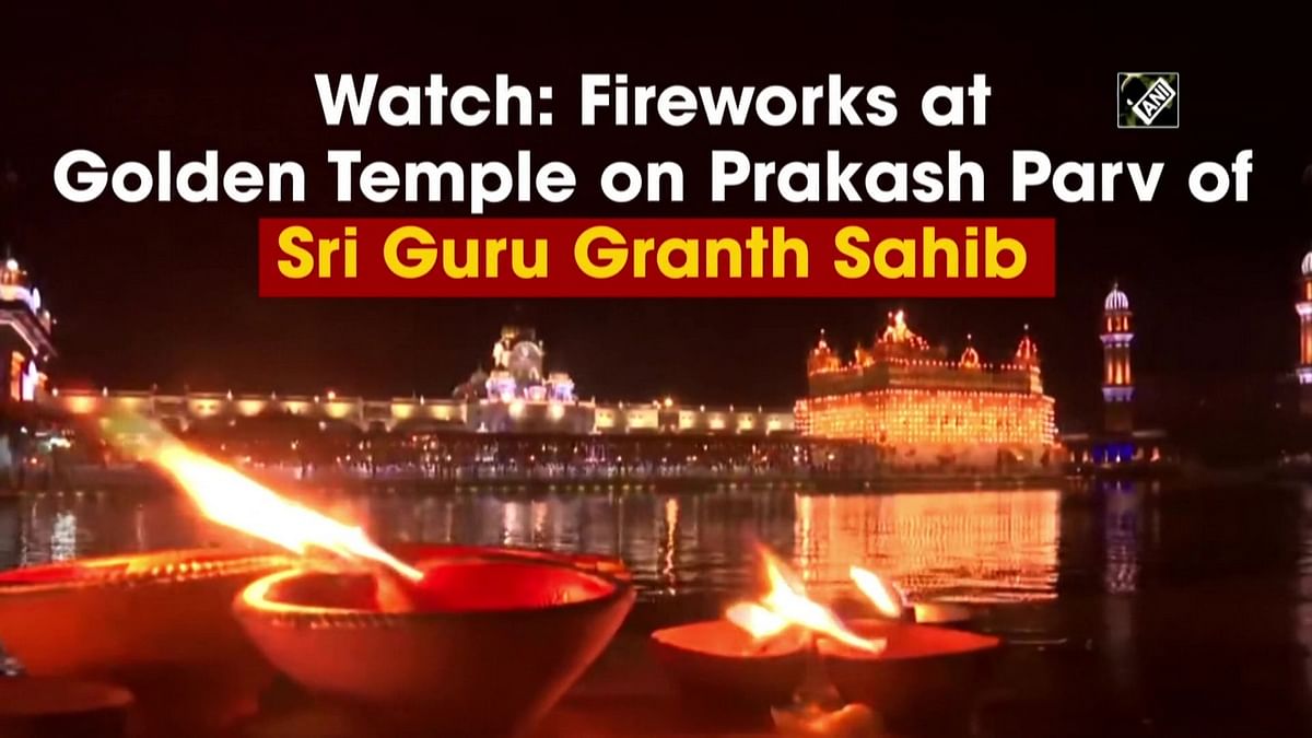 Watch: Fireworks at Golden Temple on Prakash Parv of Sri Guru Granth Sahib