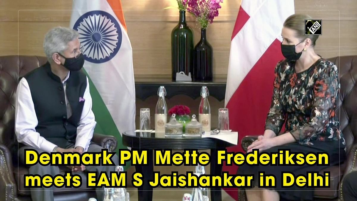 Denmark PM Mette Frederiksen meets EAM S Jaishankar in Delhi
