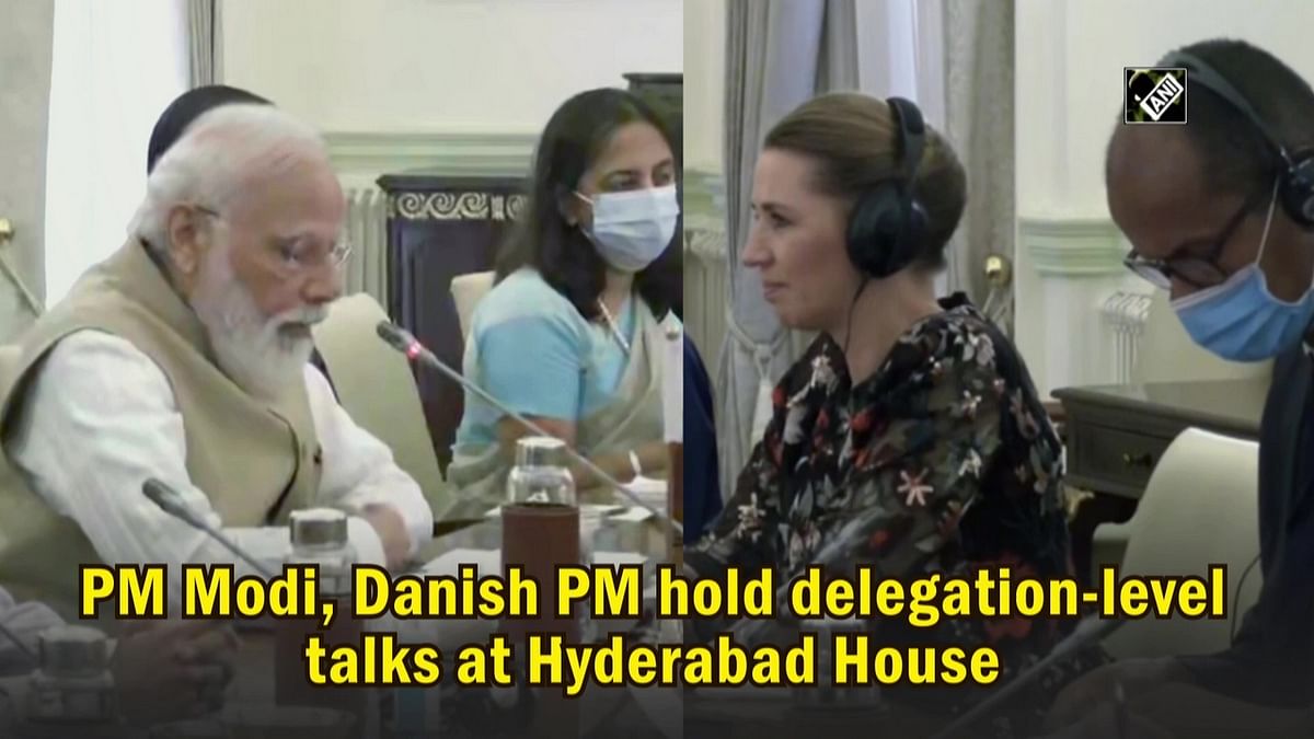 PM Modi, Danish PM hold delegation-level talks at Hyderabad House