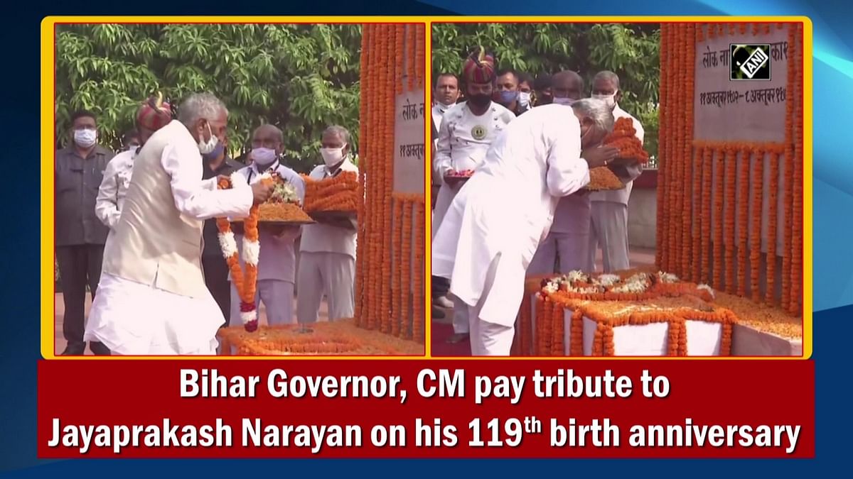 Bihar Governor, CM pay tribute to Jayaprakash Narayan on his 119th birth anniversary
