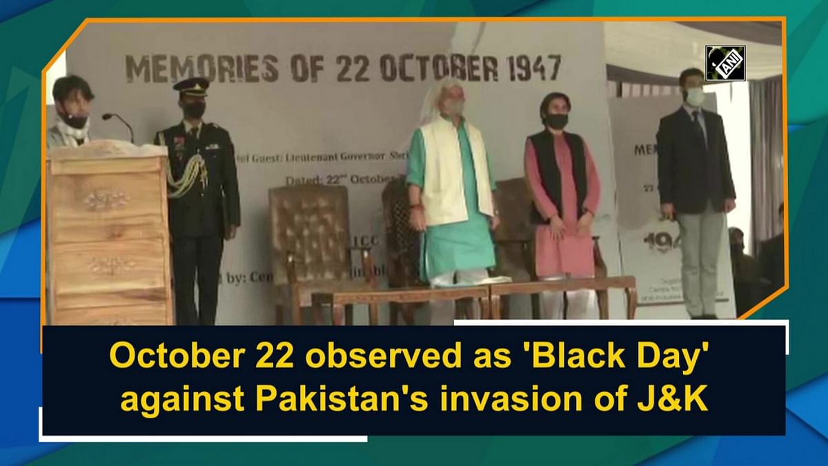 October 22 observed as 'Black Day' against Pakistan's invasion of J&K