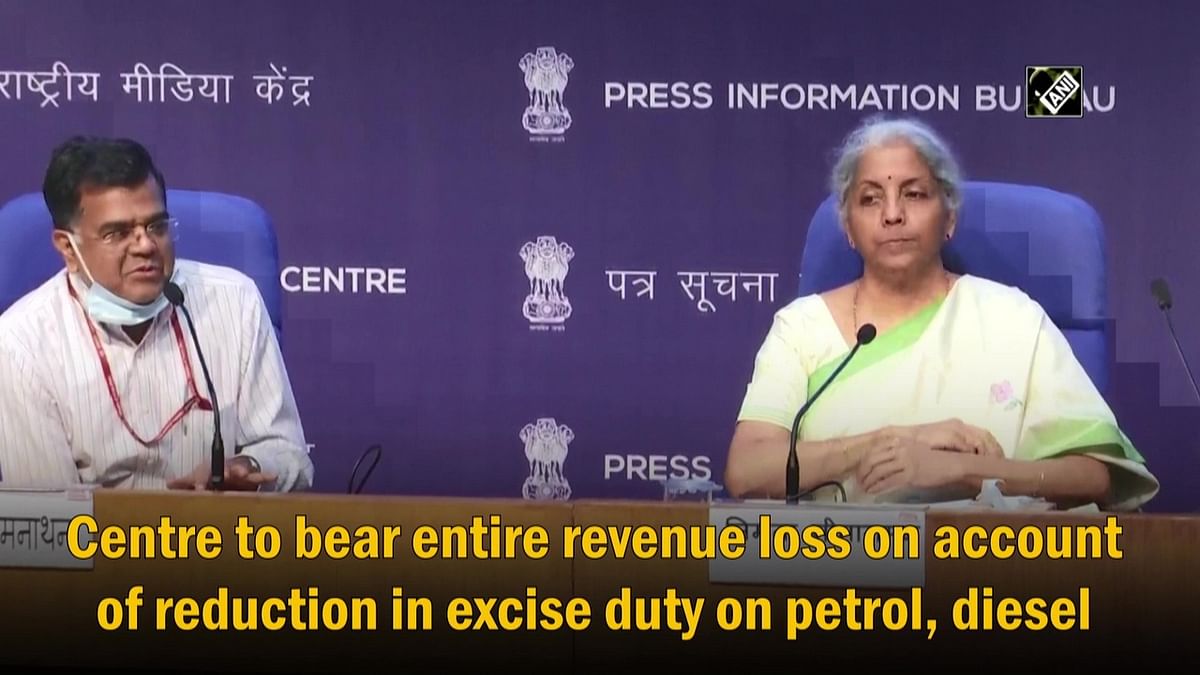 Centre to bear full revenue loss due to excise cut on petrol, diesel