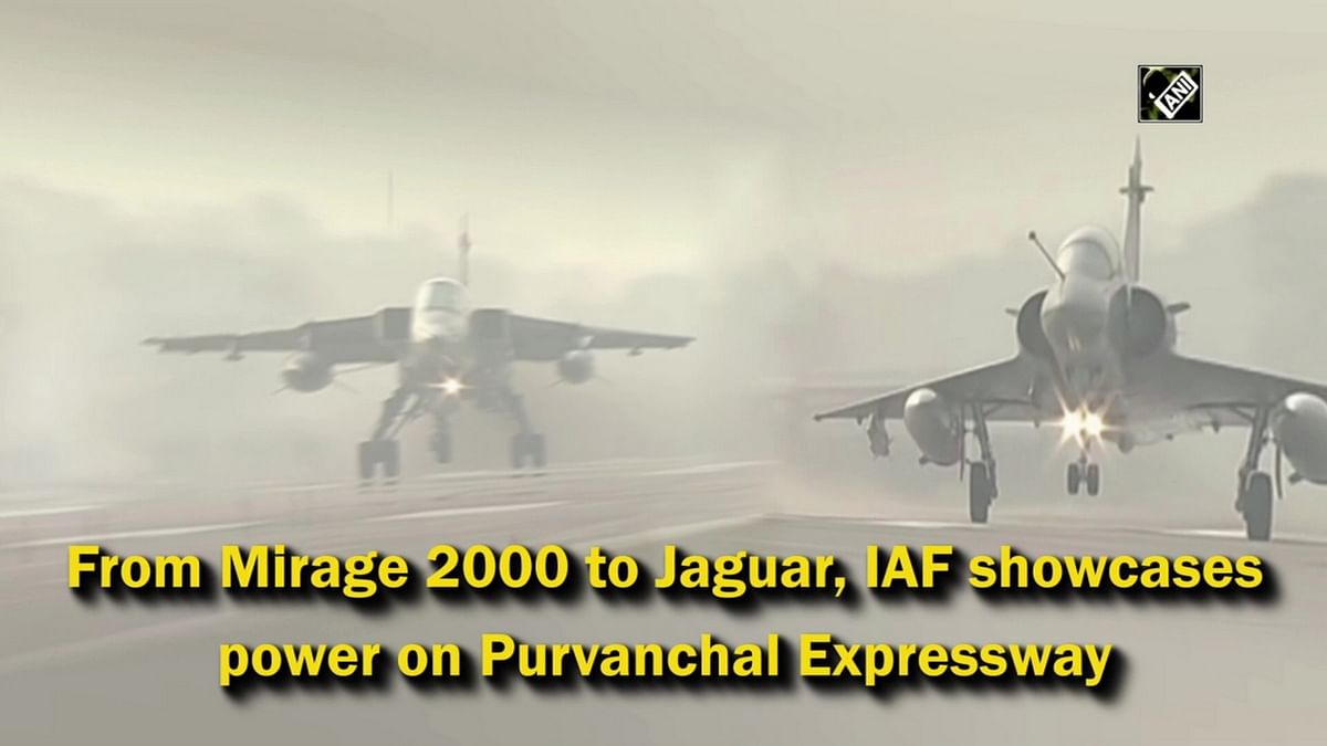 From Mirage 2000 to Jaguar, IAF showcases power on Purvanchal Expressway