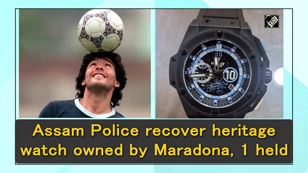 Assam Police recover heritage watch owned by football legend Maradona, one arrested