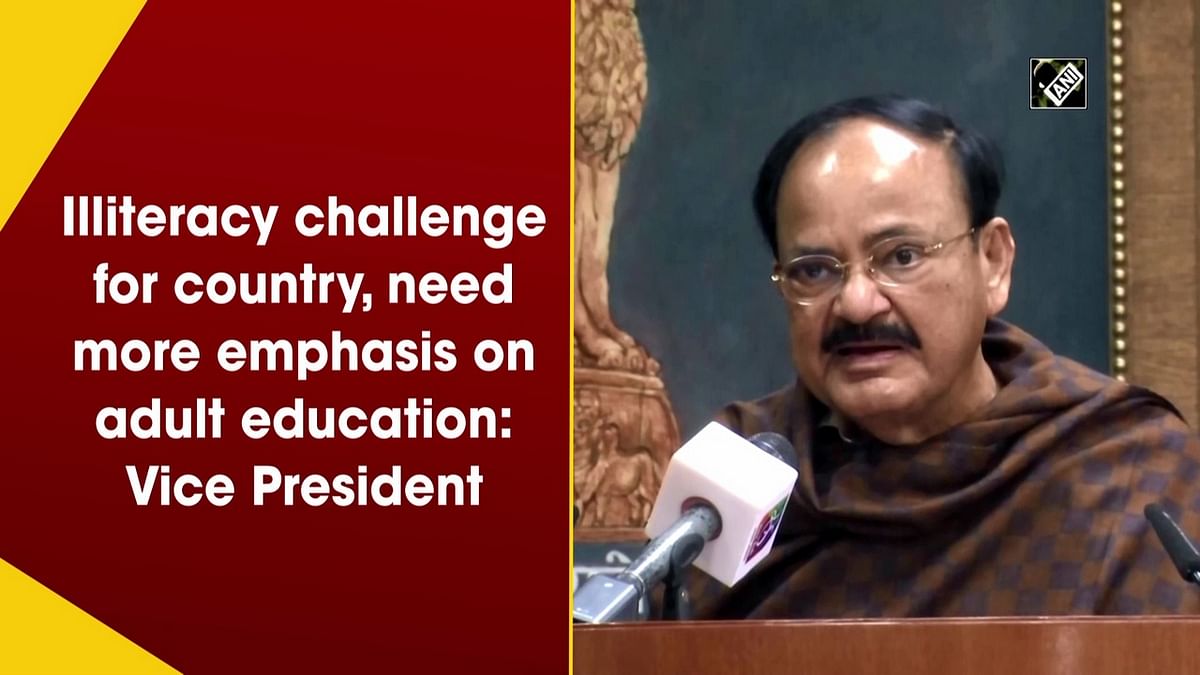 Illiteracy challenge for country, need more emphasis on adult education: Vice President 