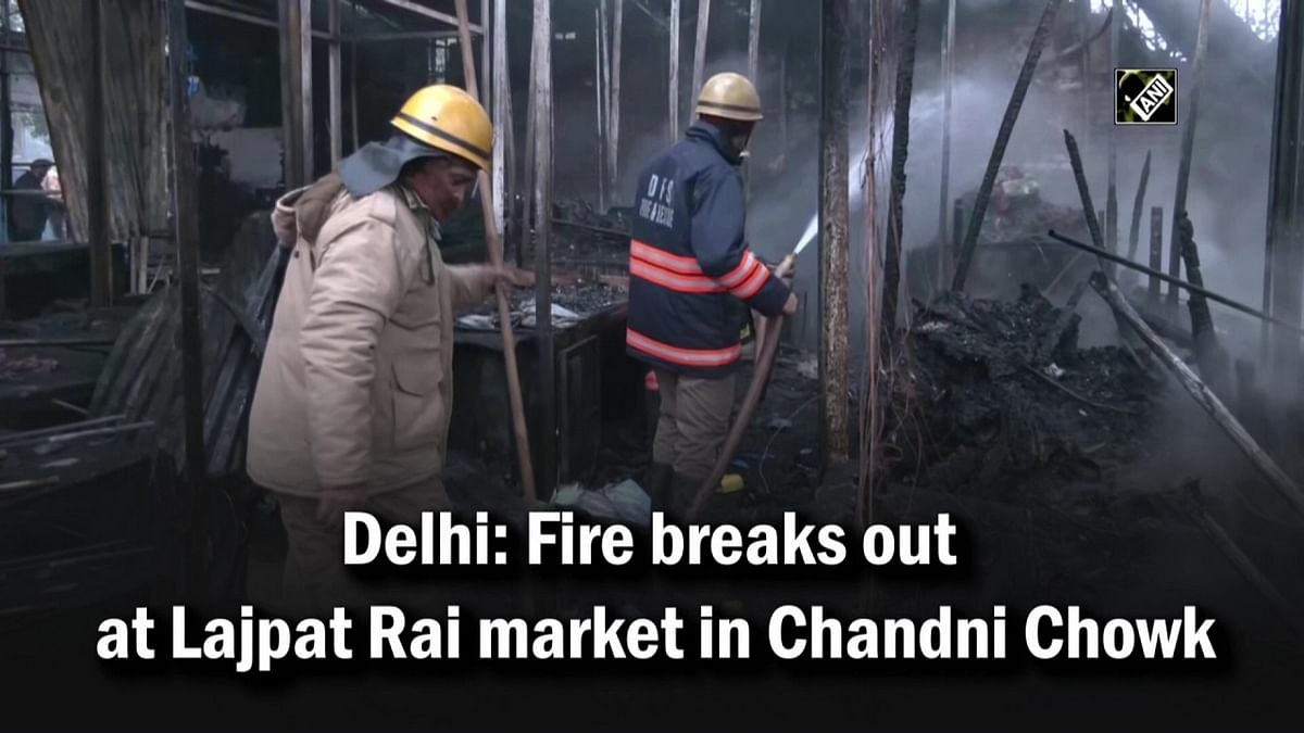 Fire breaks out at Lajpat Rai market in Delhi's Chandni Chowk