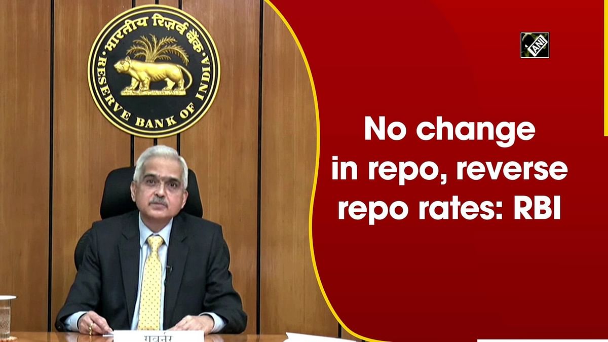 No change in repo, reverse repo rates: RBI