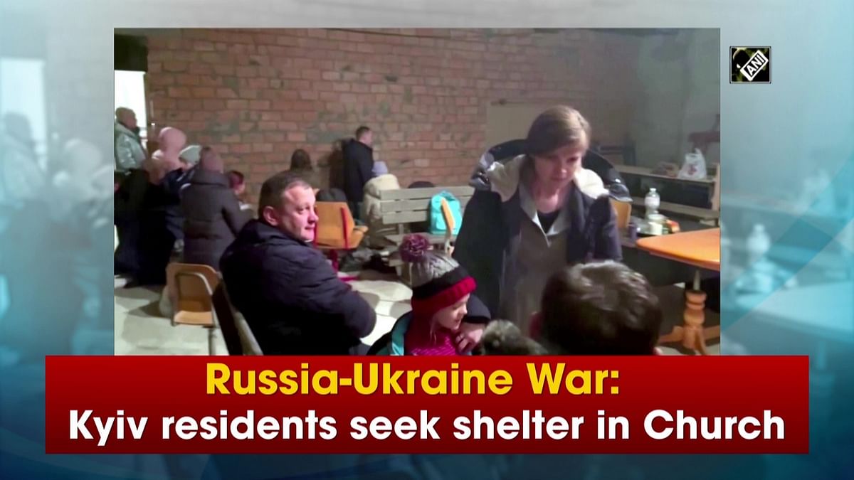 Russia-Ukraine War: Kyiv residents seek shelter in Church