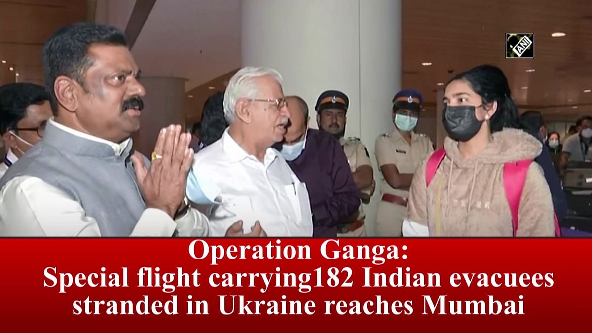 Operation Ganga: Special flight carrying 182 Indian evacuees stranded in Ukraine reaches Mumbai