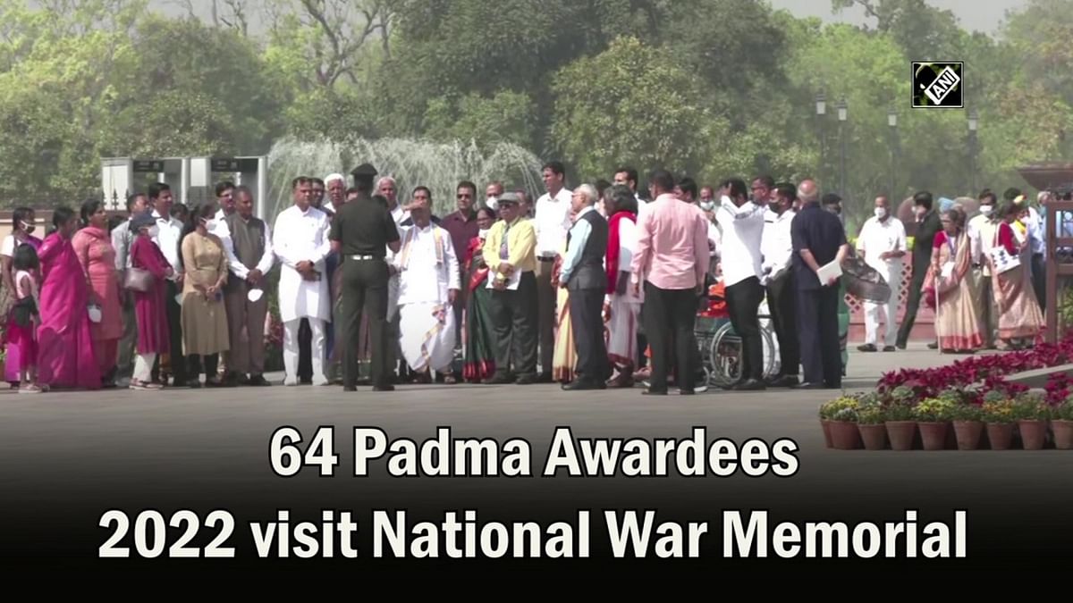 64 Padma Awardees 2022 visit National War Memorial