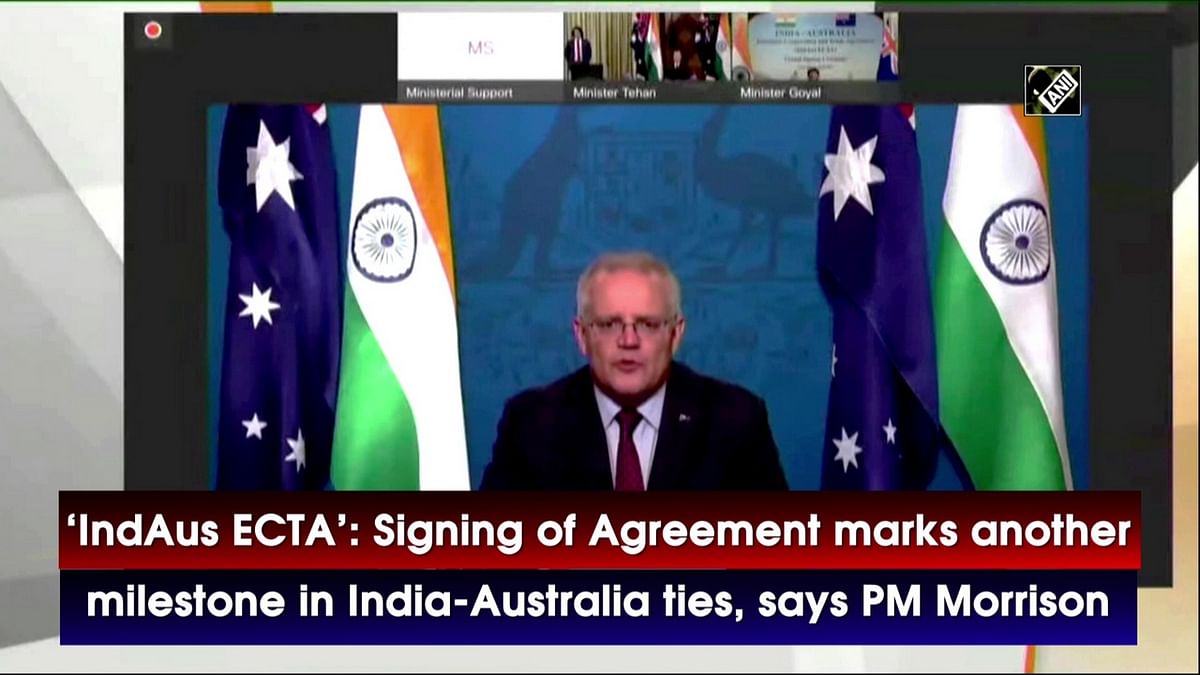 IndAus ECTA: Signing of Agreement marks another milestone in India-Australia ties, says PM Morrison