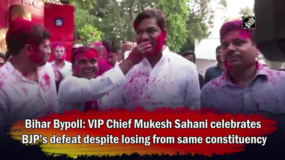 Bihar bypoll: VIP chief Mukesh Sahani celebrates BJP’s defeat despite losing from same constituency