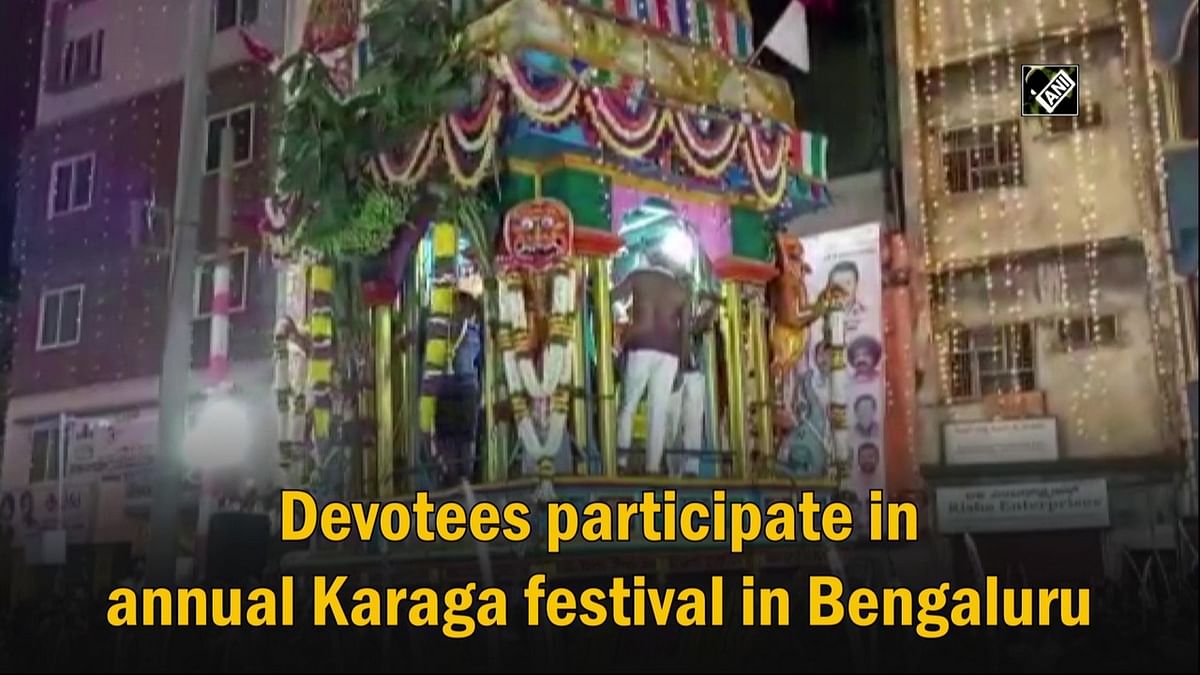 Devotees participate in annual Karaga festival in Bengaluru