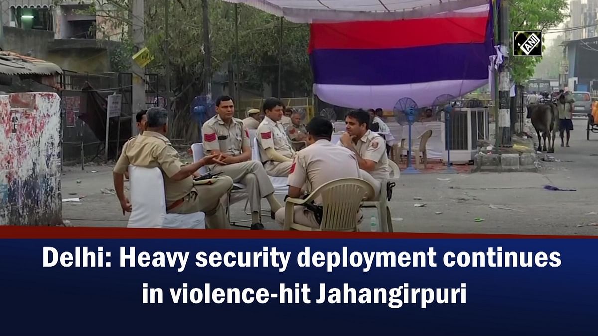 Delhi: Heavy security deployment continues in violence-hit Jahangirpuri