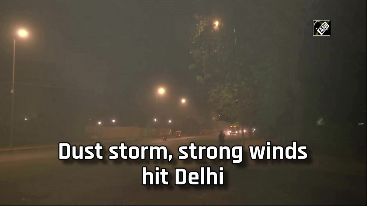 Dust storm, strong winds hit Delhi