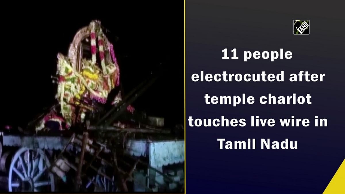 11 electrocuted after temple chariot touches live wire in Tamil Nadu