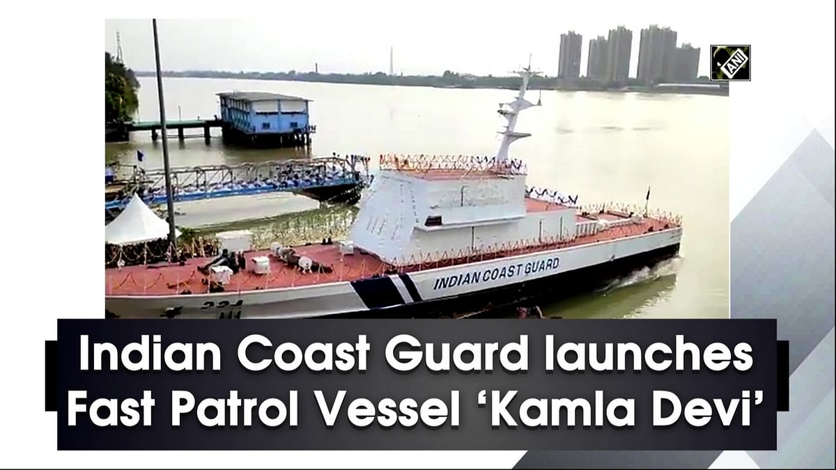 Indian Coast Guard launches Fast Patrol Vessel ‘Kamla Devi’