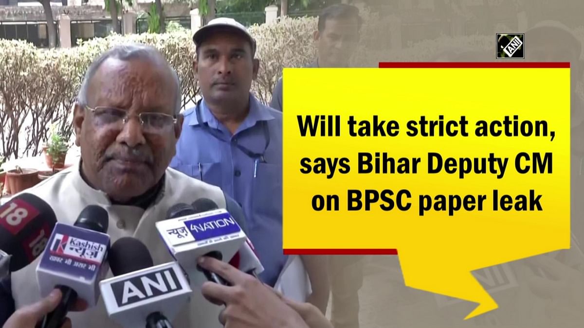 Will take strict action, says Bihar Deputy CM on BPSC paper leak
