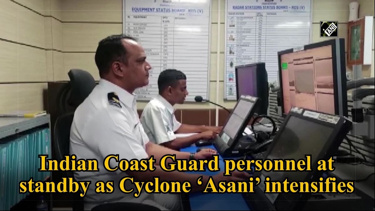 Indian Coast Guard personnel at standby as Cyclone ‘Asani’ intensifies