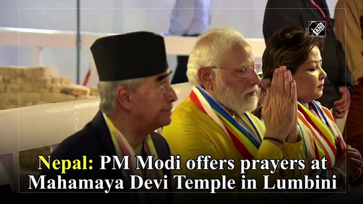 PM Modi offers prayers at Mahamaya Devi Temple in Nepal's Lumbini