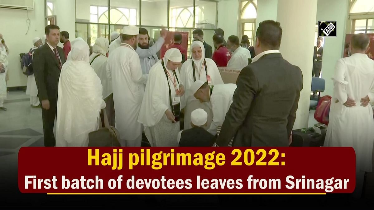 Hajj pilgrimage 2022: First batch of devotees leaves from Srinagar