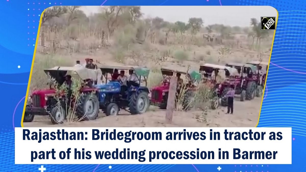 Groom arrives with 51 tractors for wedding in Rajasthan