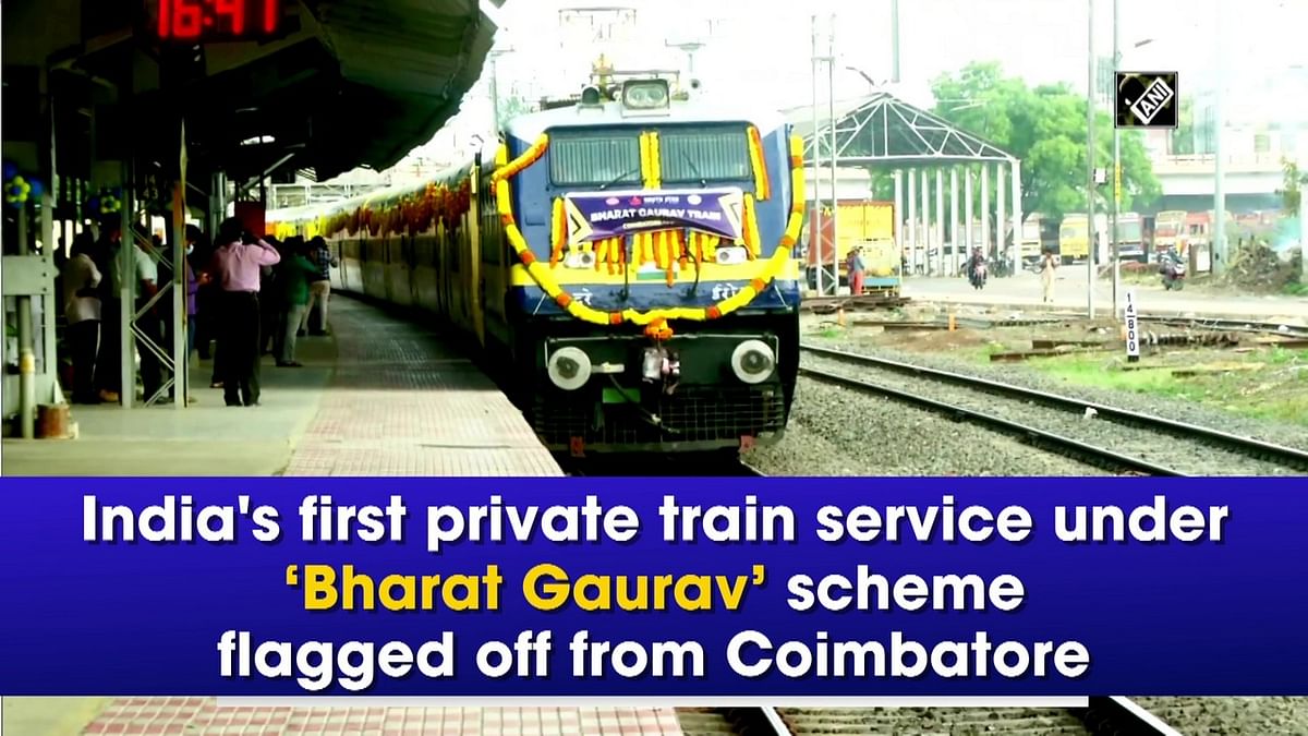 India's first private train service under ‘Bharat Gaurav’ scheme flagged off from Coimbatore