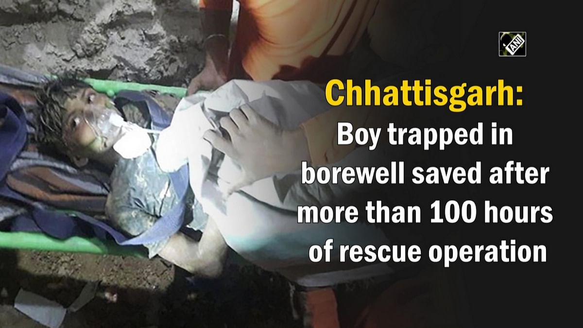 Chhattisgarh: Boy trapped in borewell saved after more than 100 hours of rescue operation