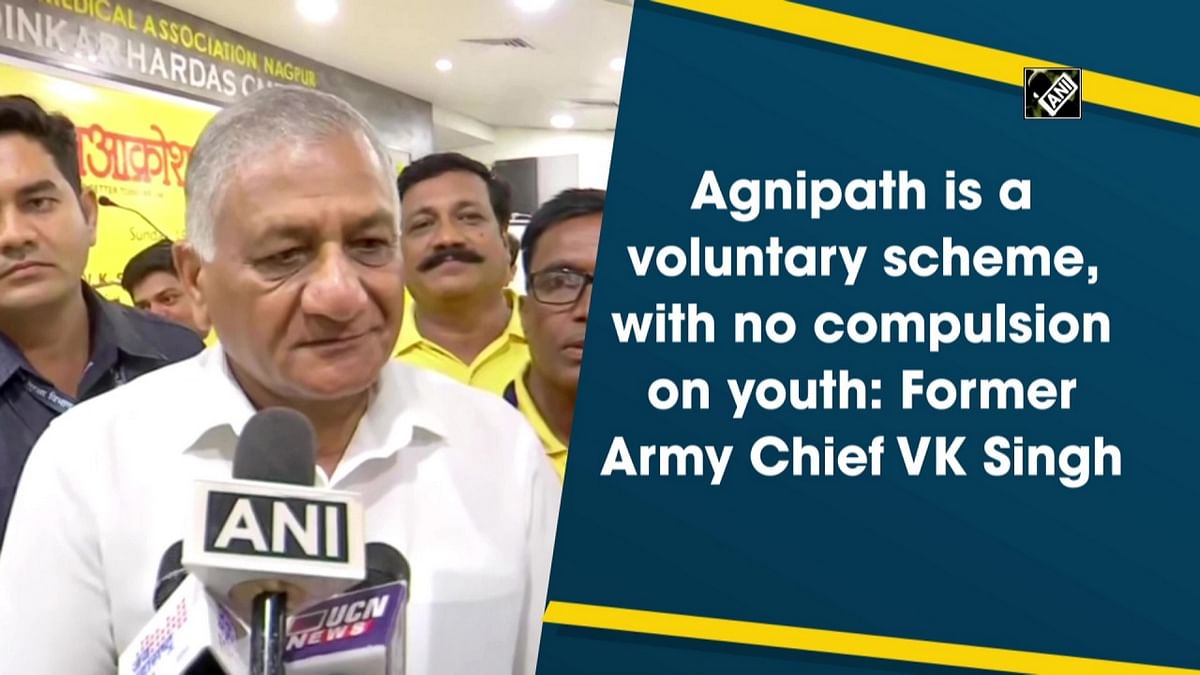 Agnipath is a voluntary scheme, with no compulsion on youth: Former Army chief VK Singh