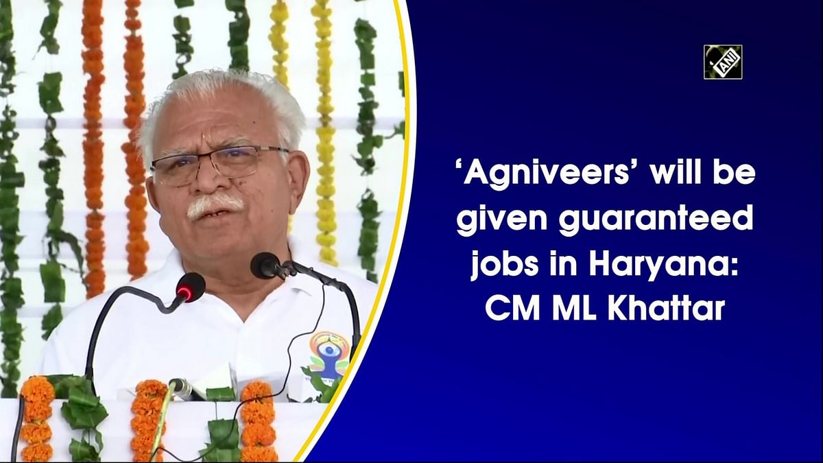 ‘Agniveers’ will be given guaranteed jobs in Haryana: CM ML Khattar