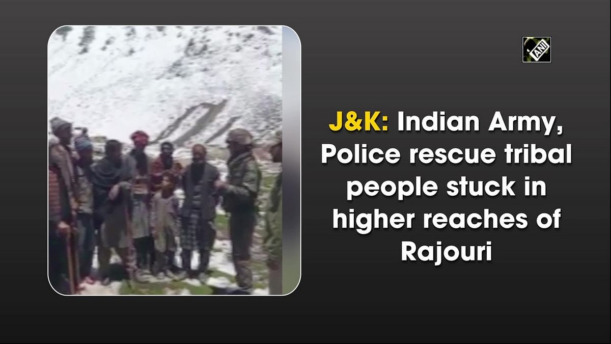 J&K: Indian Army, Police rescue tribal people stuck in higher reaches of Rajouri
