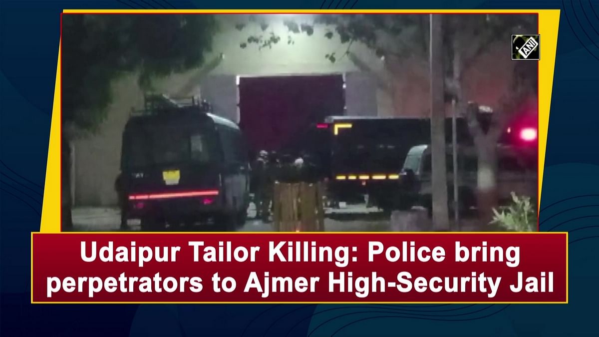 Udaipur Tailor Killing: Police bring perpetrators to Ajmer High-Security Jail