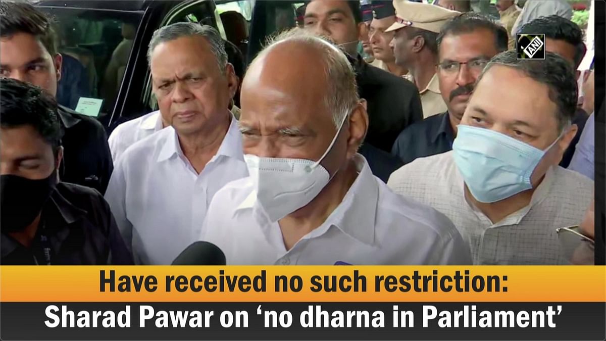 Have received no such restriction: Sharad Pawar on ‘no dharna in Parliament’