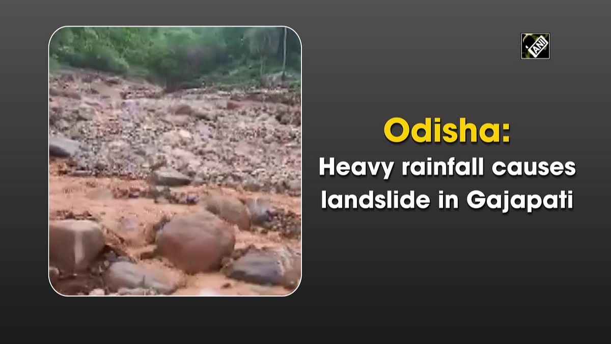 Odisha: Heavy rainfall causes landslide in Gajapati 