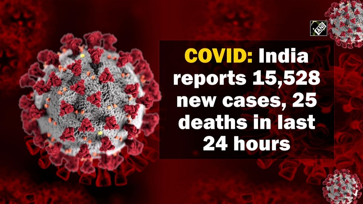 COVID: India reports 15,528 new cases, 25 deaths in last 24 hours 