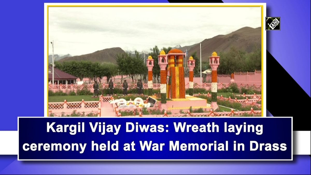 Kargil Vijay Diwas: Wreath laying ceremony held at War Memorial in Drass 