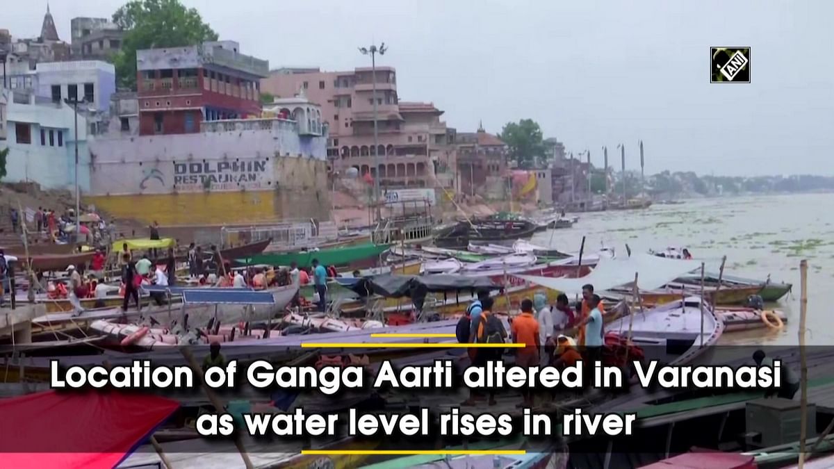 Location of Ganga Aarti altered in Varanasi as water level rises in river