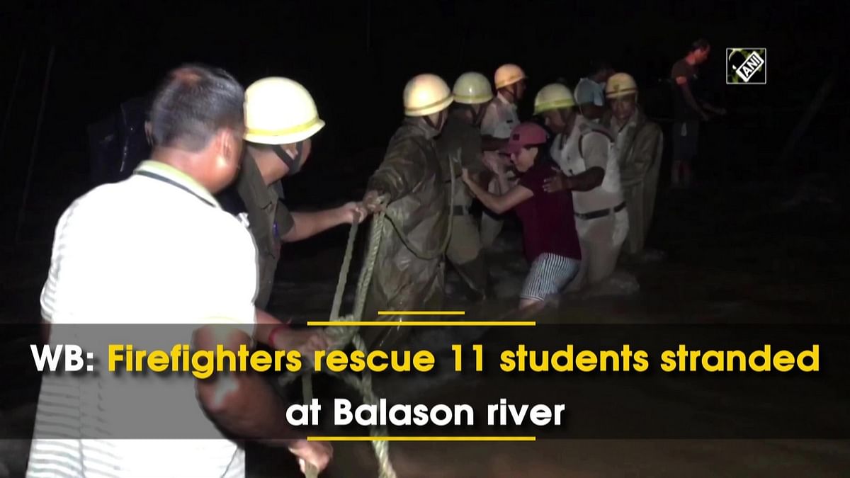 WB: Firefighters rescue 11 students stranded at Balason river