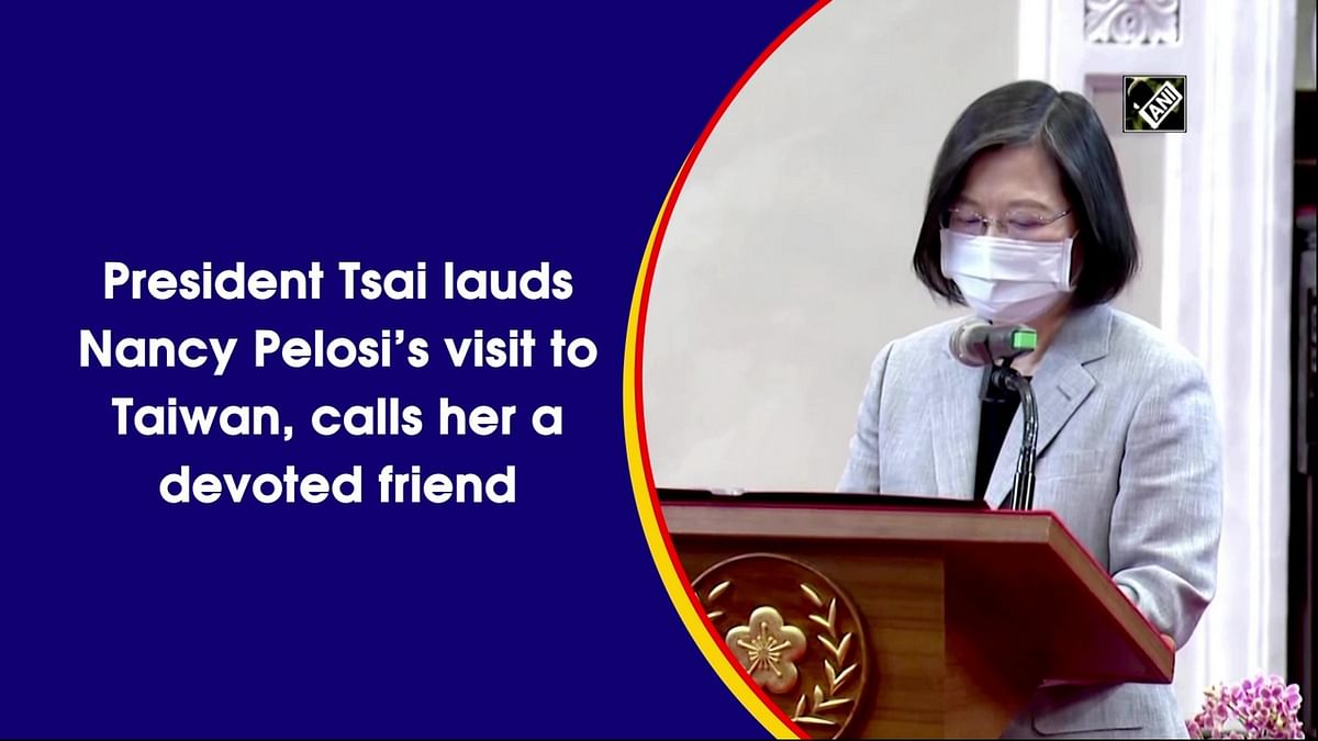 President Tsai lauds Nancy Pelosi’s visit to Taiwan, calls her a devoted friend