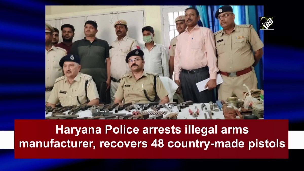 Haryana Police arrests illegal arms manufacturer, recovers 48 country-made pistols 