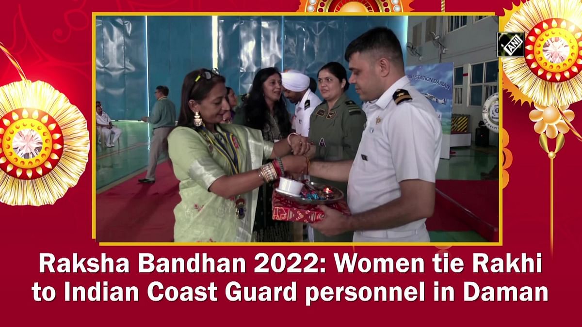 Raksha Bandhan 2022: Women tie Rakhi to Indian Coast Guard personnel in Daman 