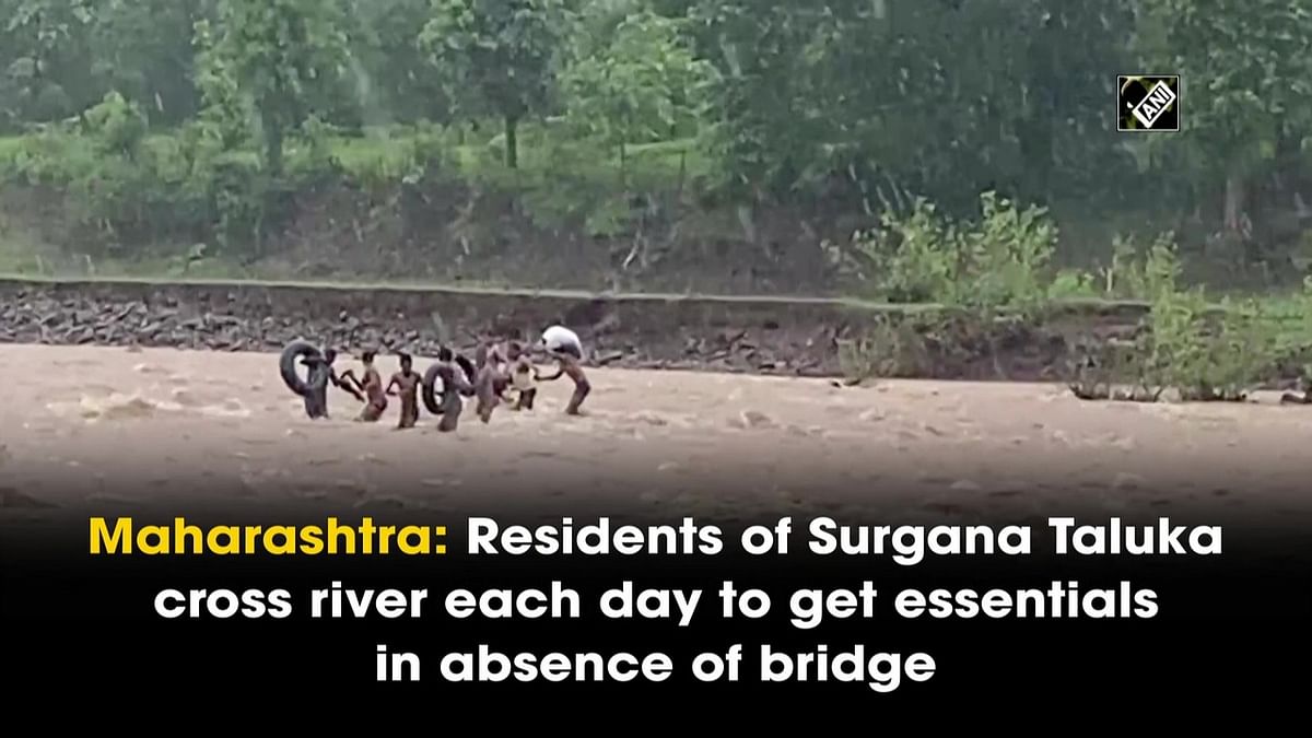 Maharashtra: Residents of Surgana Taluka cross river each day to get essentials in absence of bridge