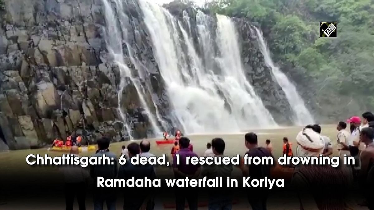 Chhattisgarh: 6 dead, 1 rescued from drowning in Ramdaha waterfall in Koriya