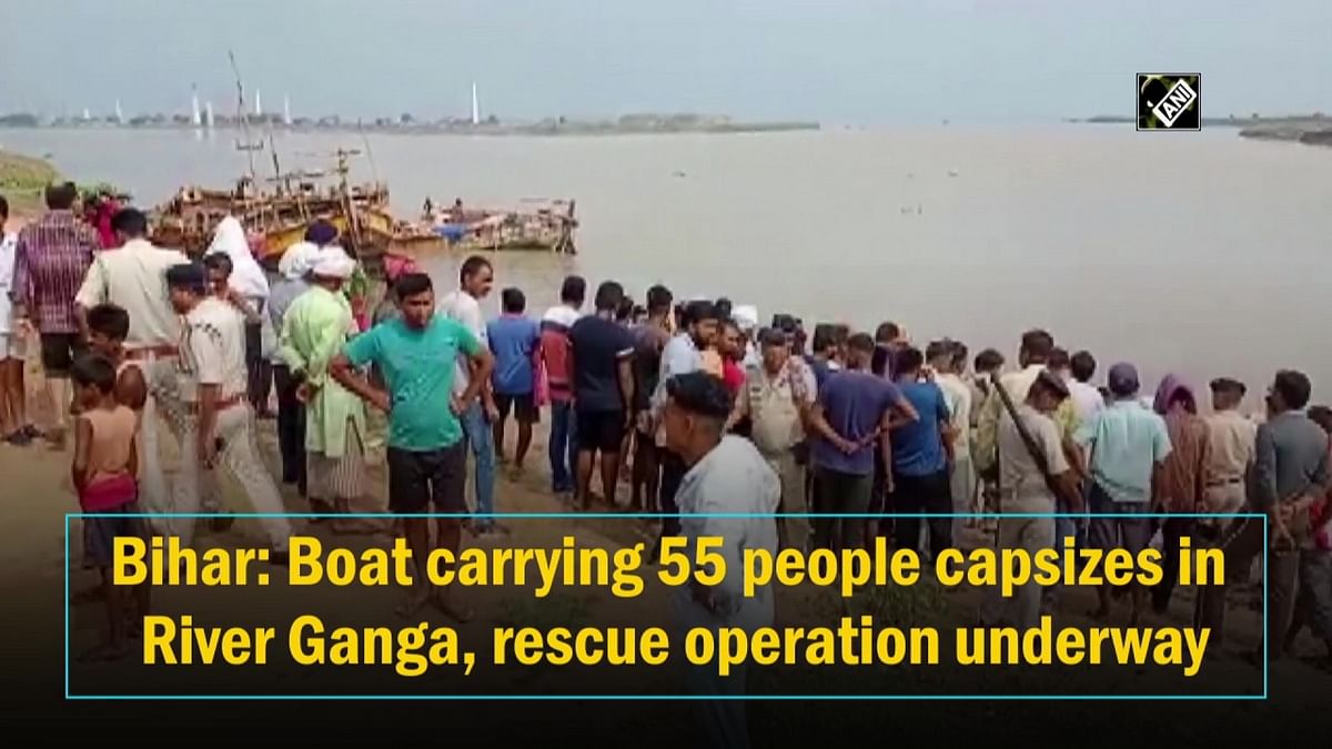 Bihar: Boat carrying 55 people capsizes in River Ganga, rescue operation under way